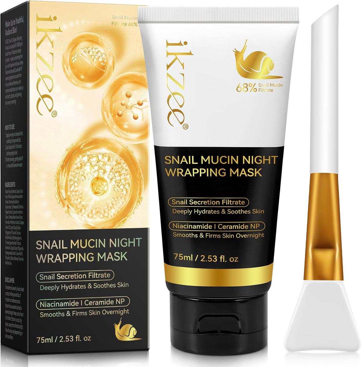Collagen Night Wrapping Mask, Collagen Overnight Peel off Facial Mask, Hydrolyzed Face Mask, Overnight Face Mask