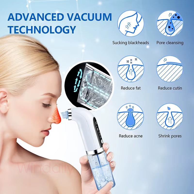 2026 Blackhead Remover Pore Vacuum Cleaner Electric Micro Small Bubble Facial Cleasing Machine USB Rechargeable Beauty Device