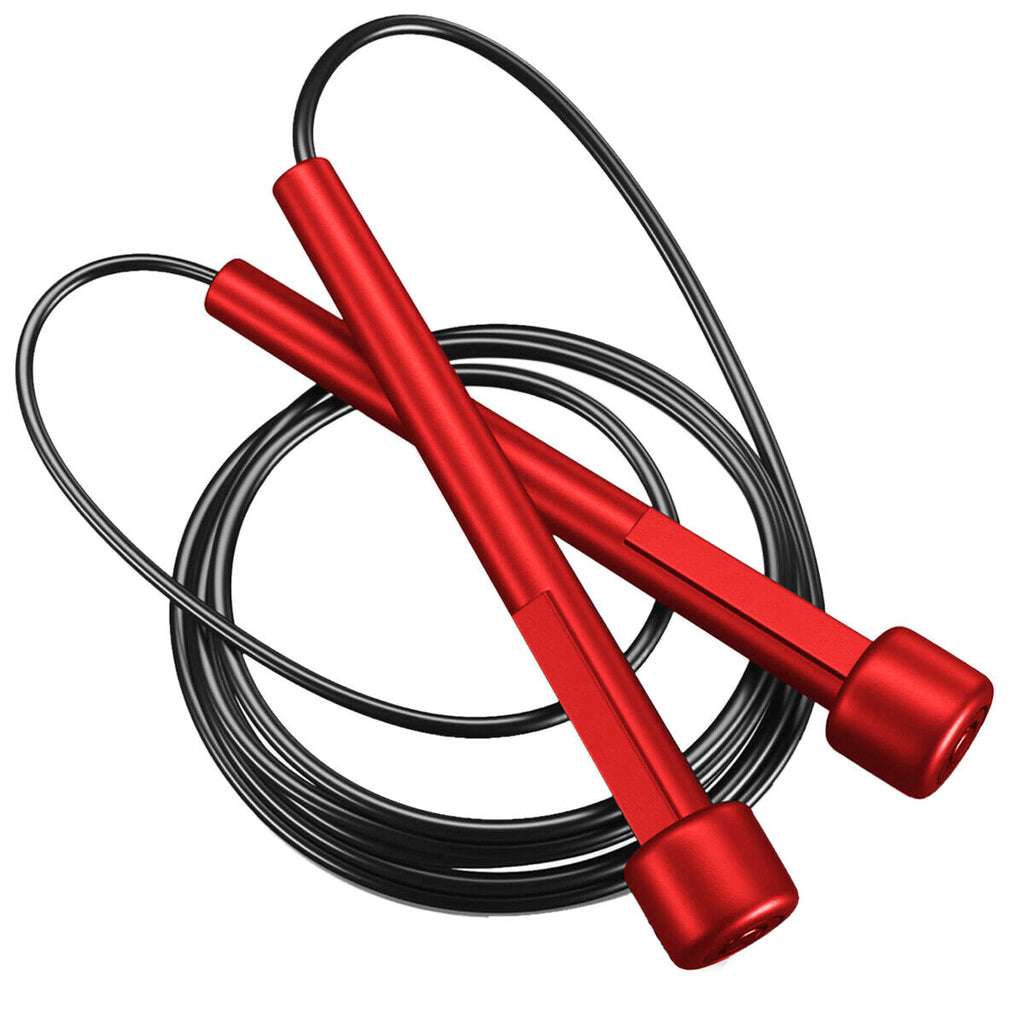 Adjustable Adult Skipping Rope Gym Fitness Boxing Speed Exercise Jump Workout UK