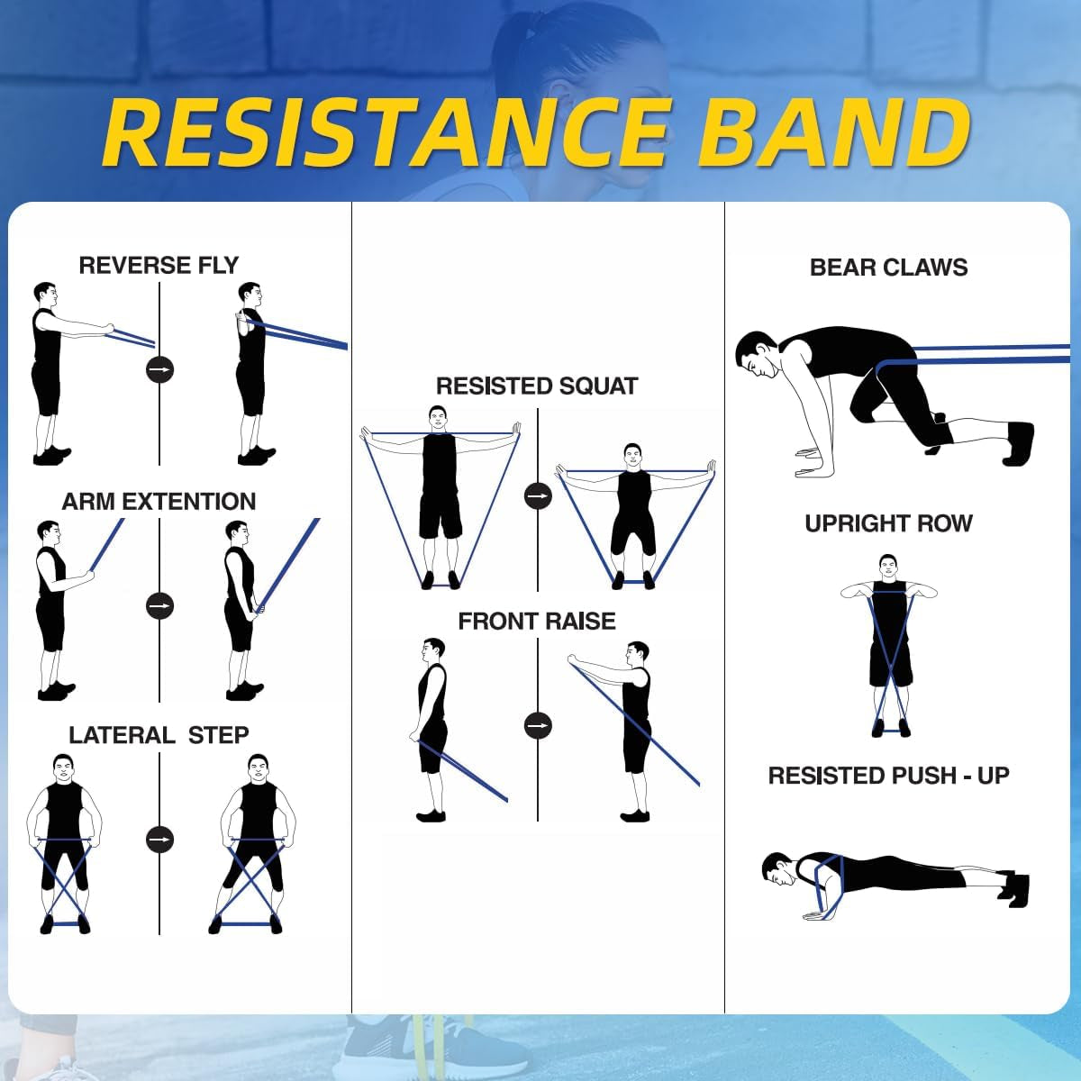 Resistance Bands, 5 Level Pull up Assistance Bands for Working Out | Natural Latex Rubber, Progressive Tension, Exercise Loop for Full-Body Fitness, Portable Gym Bag, Warm-Up & Stretch