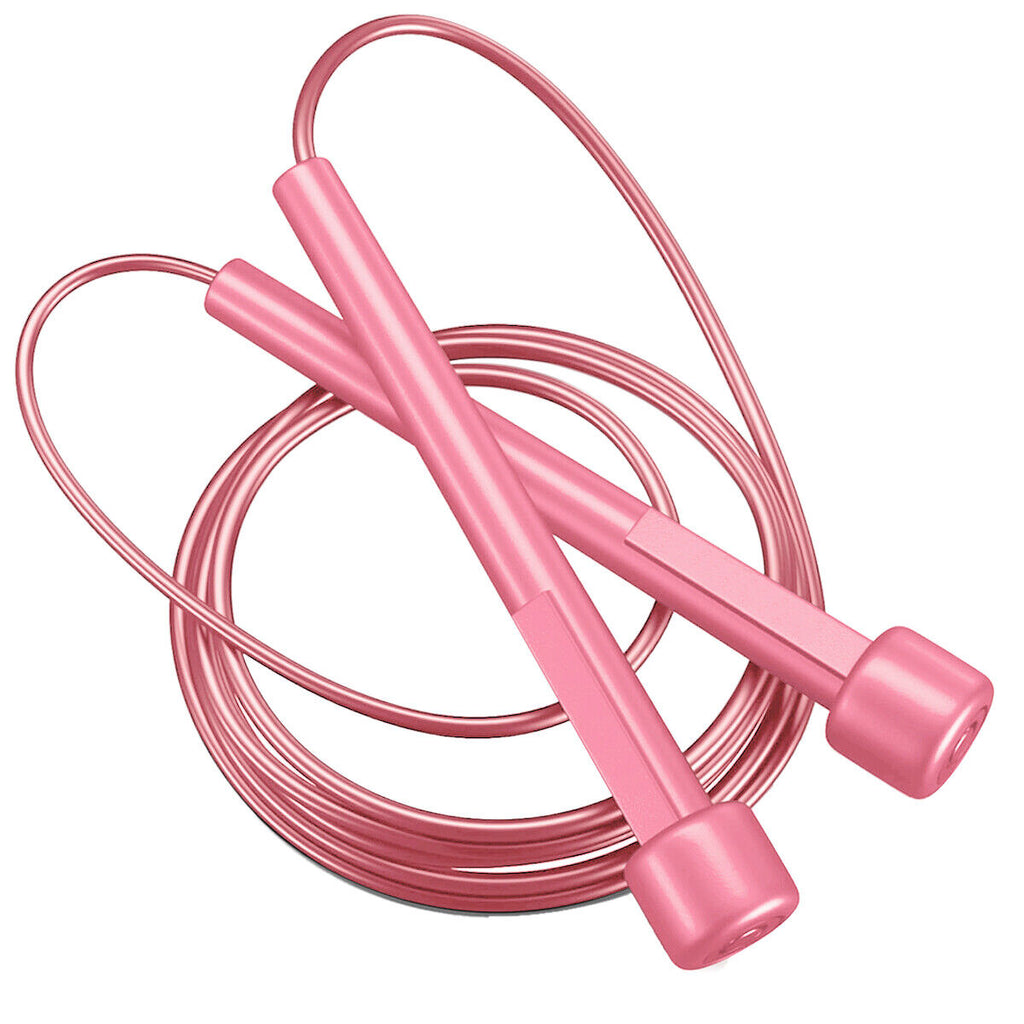 Adjustable Adult Skipping Rope Gym Fitness Boxing Speed Exercise Jump Workout UK