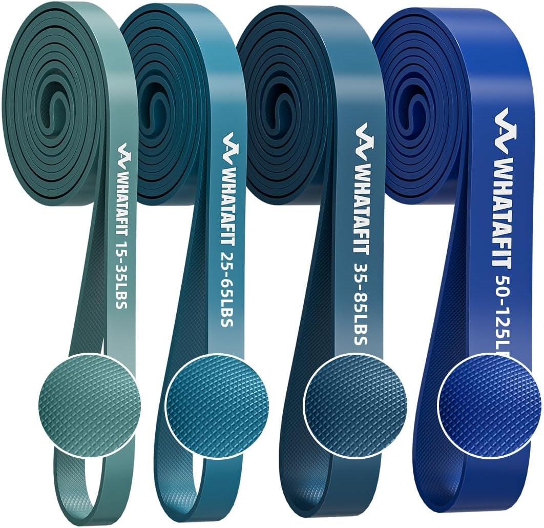 Resistance Bands, 5 Level Pull up Assistance Bands for Working Out | Natural Latex Rubber, Progressive Tension, Exercise Loop for Full-Body Fitness, Portable Gym Bag, Warm-Up & Stretch