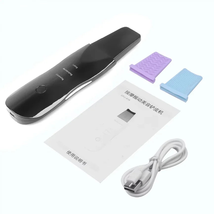 2026 Ultrasonic Skin Scraper Pore Cleaning Facial Deep Cleaning Machine Suitable for Female and Male Rechargeable