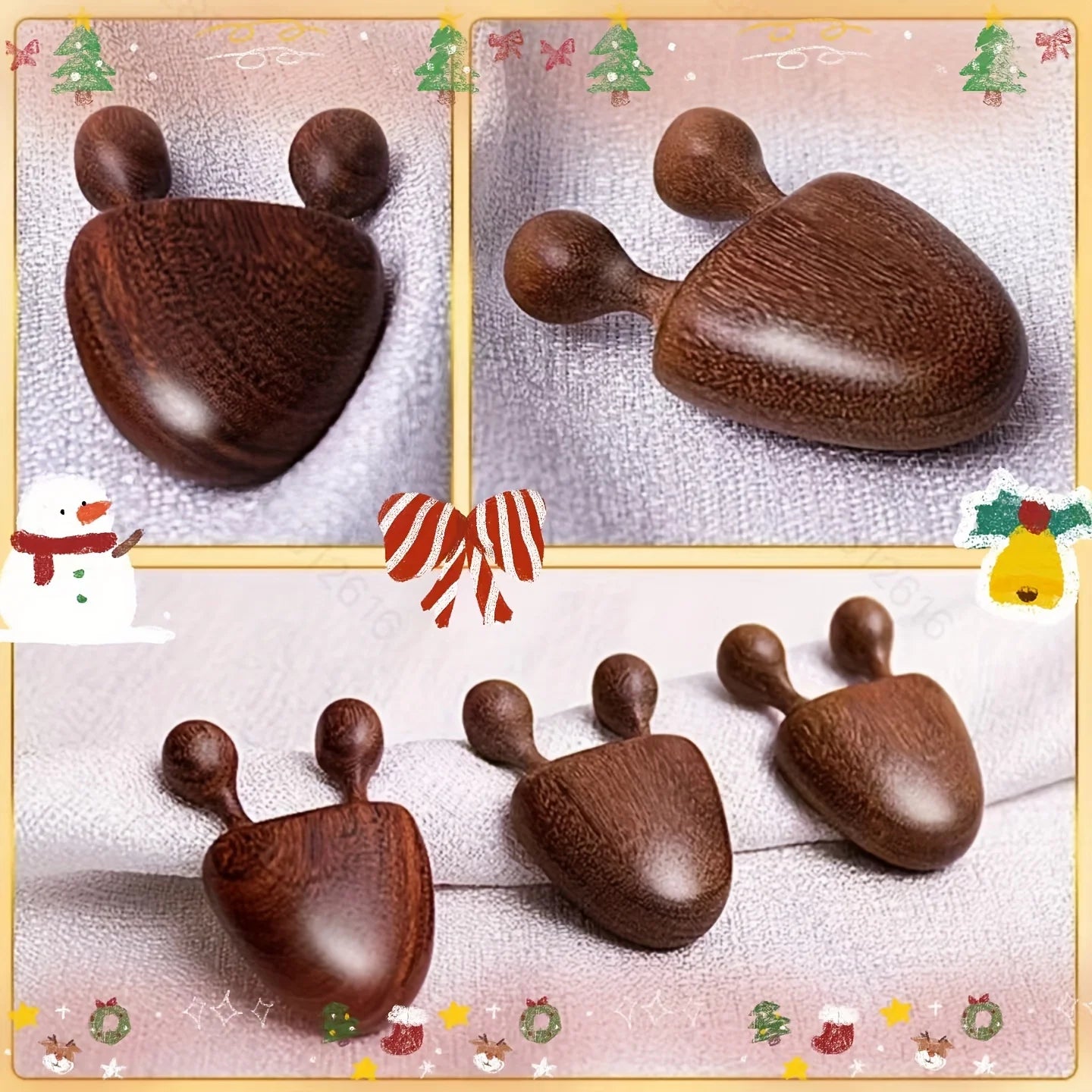 1Pc Sandalwood Face Massager Nose & Face Massager - Eye Relief Tool Snail Facial Meridian Massage