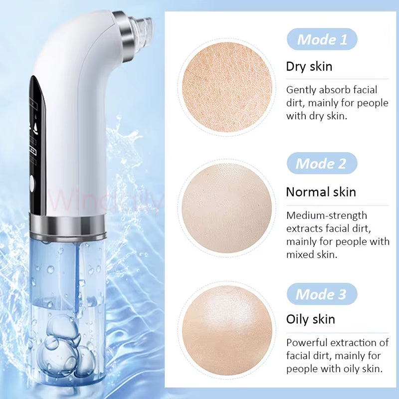 2026 Blackhead Remover Pore Vacuum Cleaner Electric Micro Small Bubble Facial Cleasing Machine USB Rechargeable Beauty Device