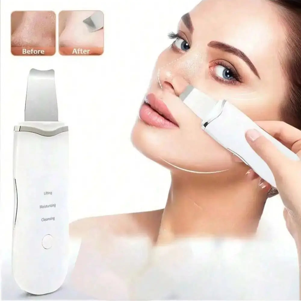 2026 Ultrasonic Skin Scraper Pore Cleaning Facial Deep Cleaning Machine Suitable for Female and Male Rechargeable