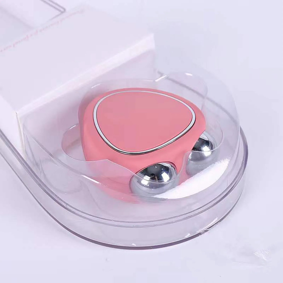 Microcurrent Facial Massager Reduce Double Chin Handheld Face Lifting USB Portable Heart Shape Face Sculpting Roller Devices