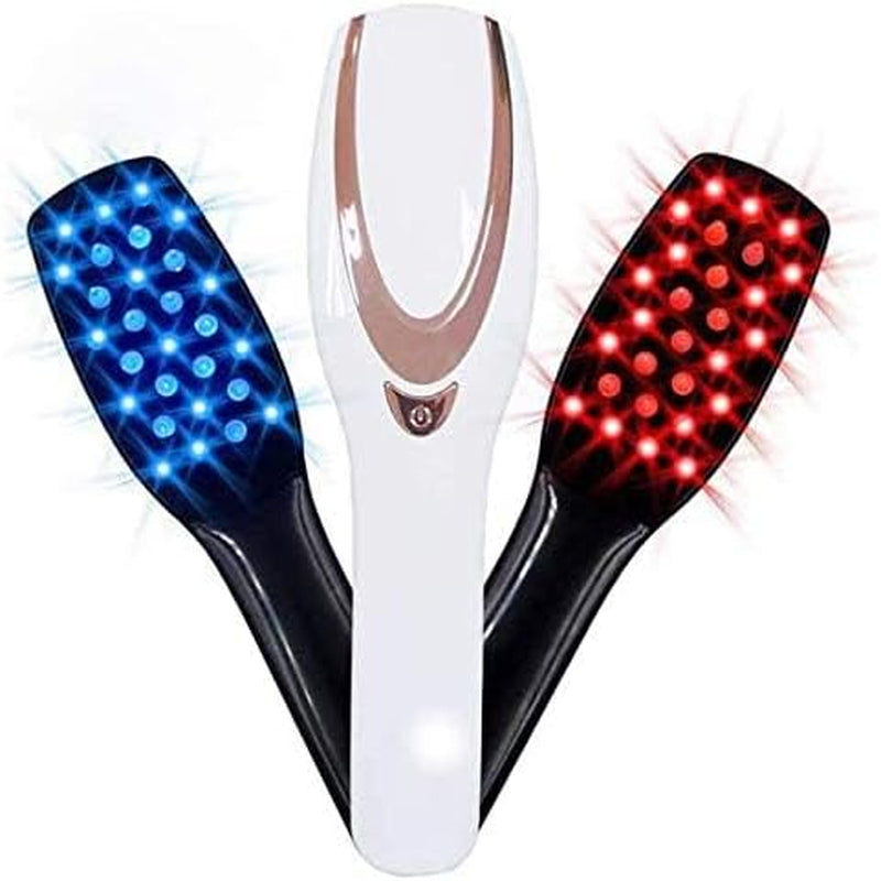 Phototherapy Scalp Massager Comb for Hair Growth, Phototherapy Hair Regrowth Brush,Anti Hair Loss Head Care Electric Massage Comb Brush with USB Rechargeable