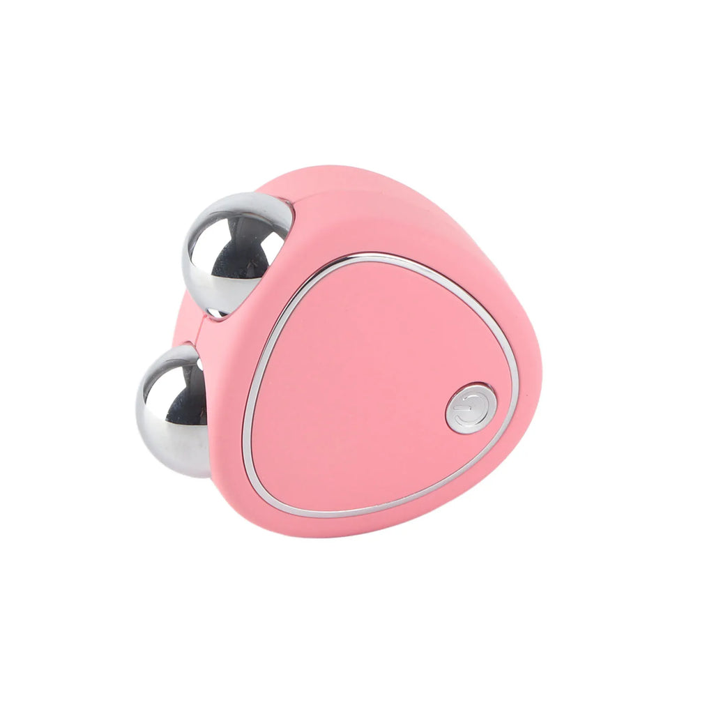 Microcurrent Facial Massager Reduce Double Chin Handheld Face Lifting USB Portable Heart Shape Face Sculpting Roller Devices