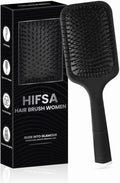 Paddle Hair Brush Women Hair Brush Blow Drying Professional Hairbrush Easy Grip Handle Hair Comb Straightening & Detangle Brush for Wet Dry Long Thick Thin Curly Natural Hair Salon Supplies